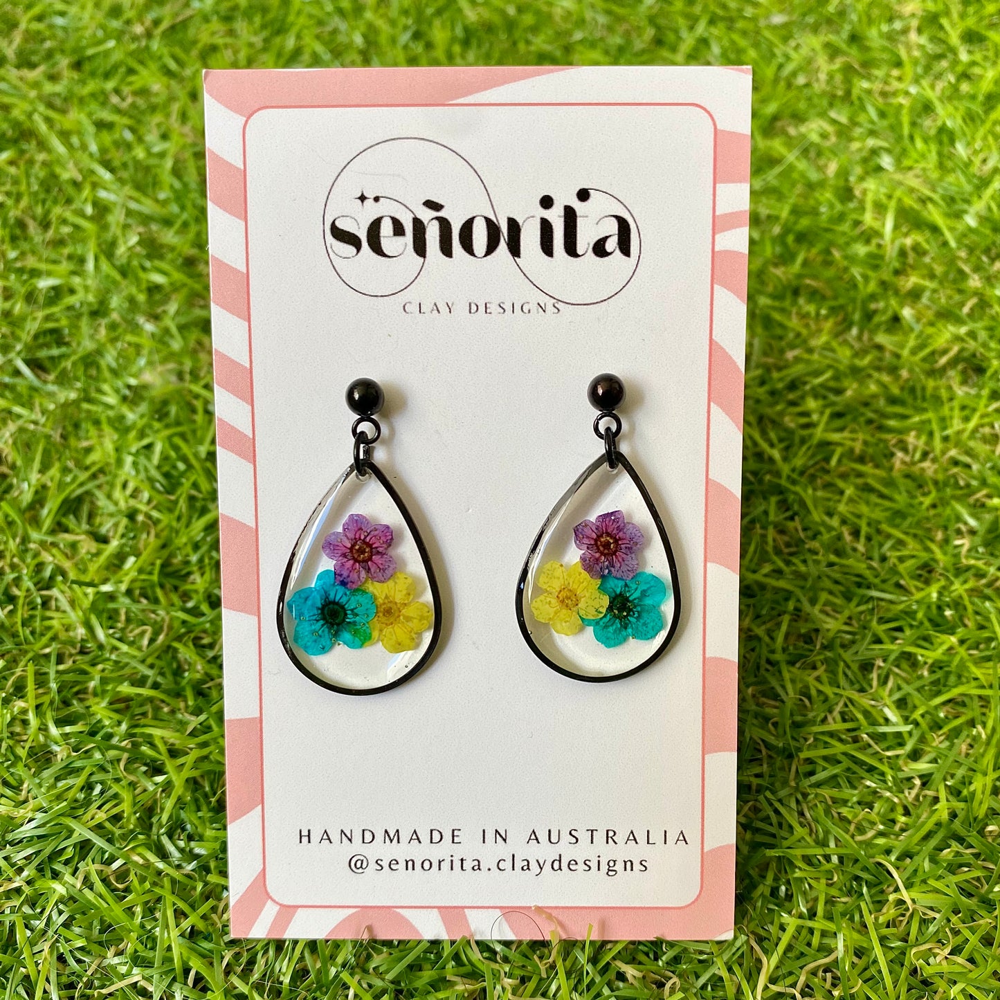 Ivy tear drop earrings