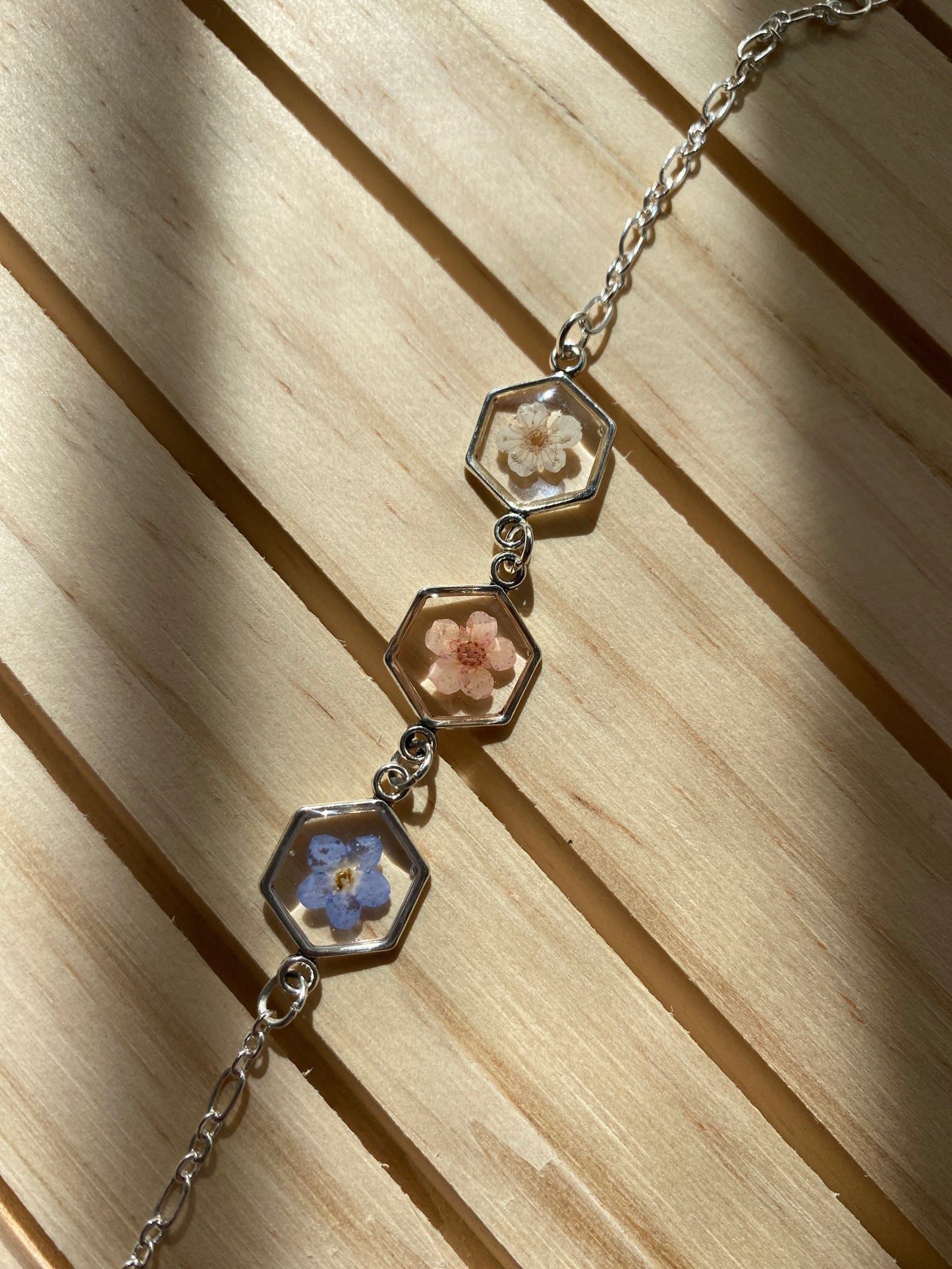 Silver Hex Bracelet