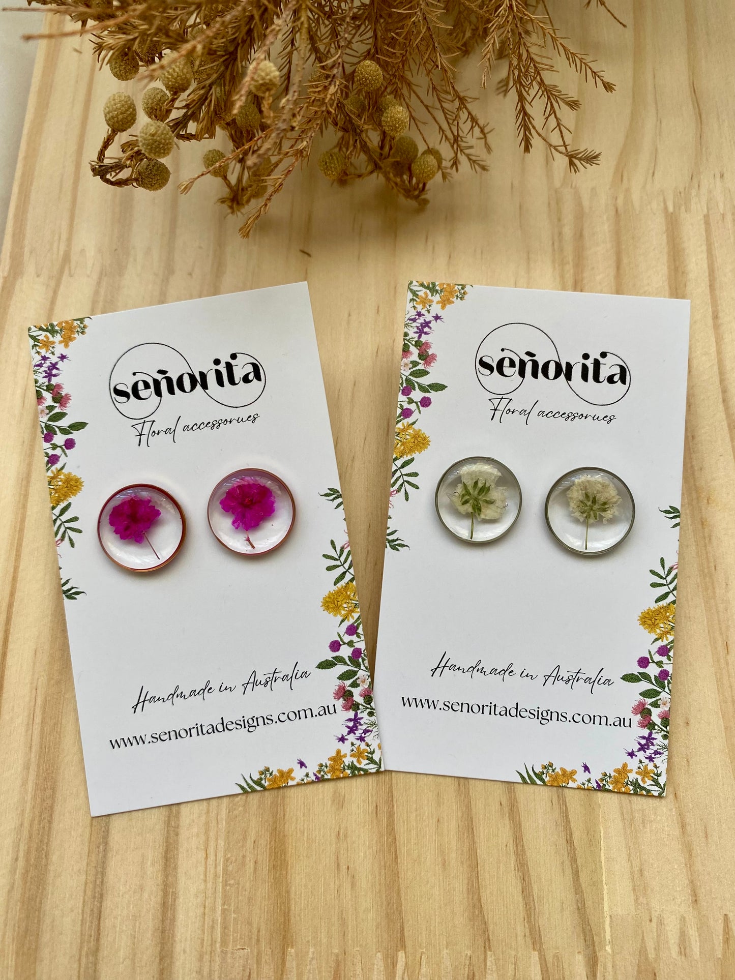 Baby’s breath studs