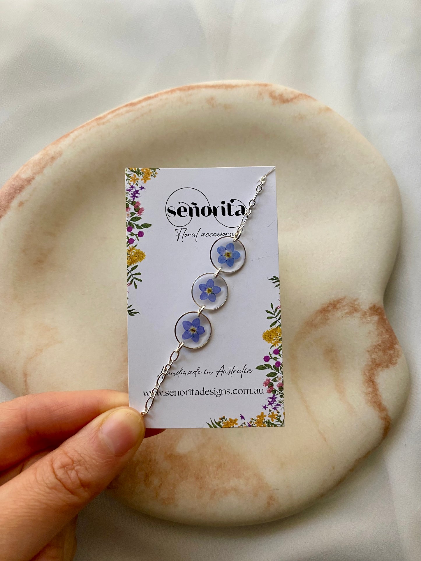 Forget Me Not Trio Bracelet