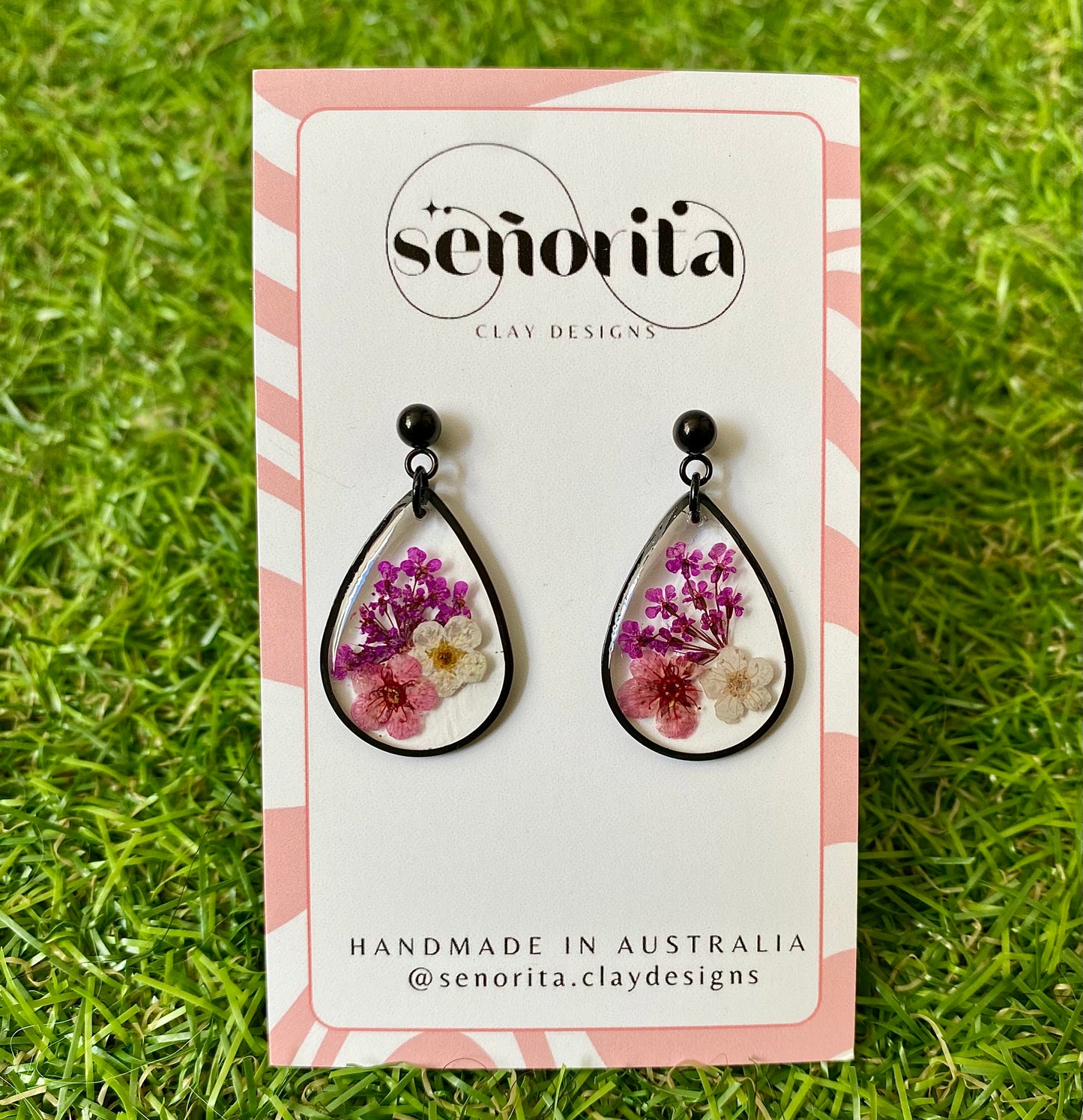 Ivy tear drop earrings