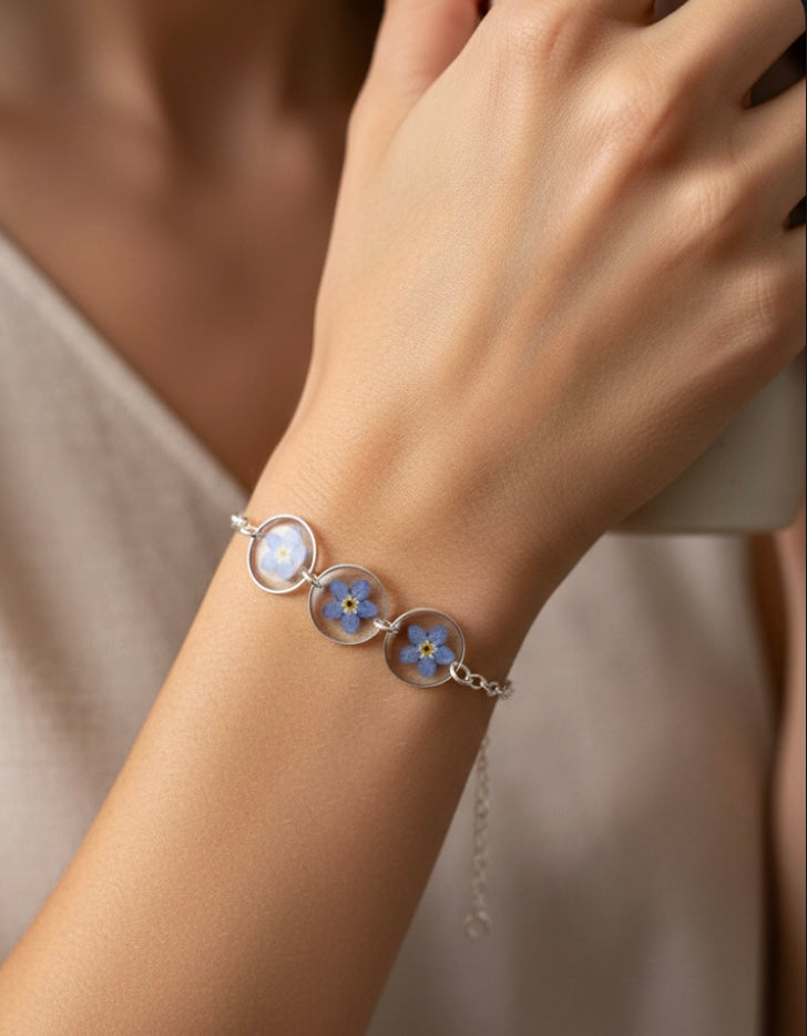 Forget Me Not Trio Bracelet