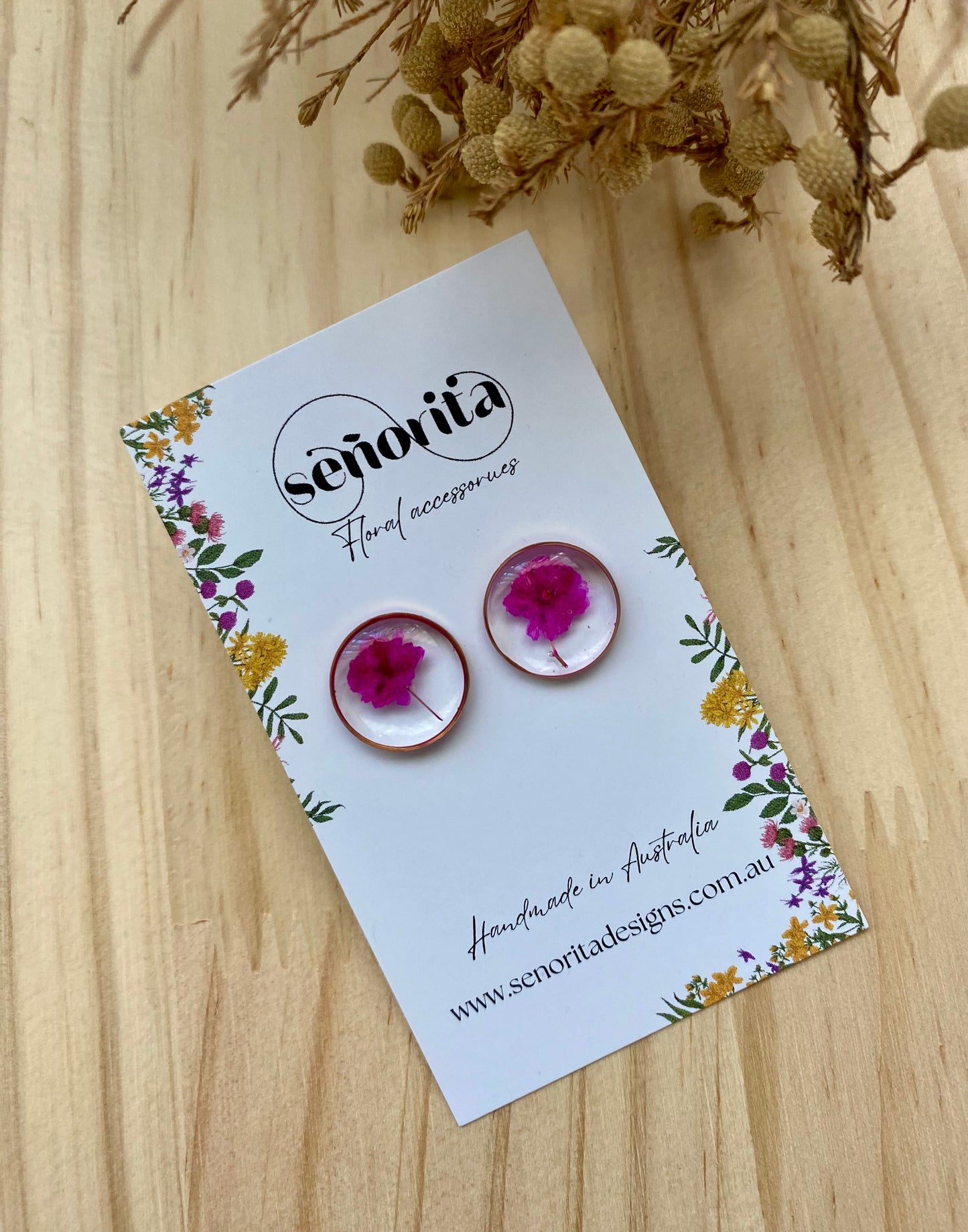 Baby’s breath studs